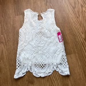 White Crochet Top 💕