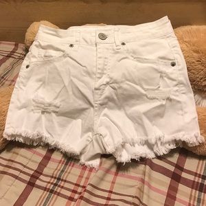 Aeropostale white High rise shorts