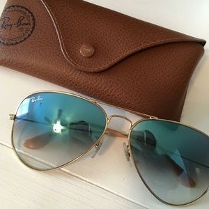 Ray Ban light blue Aviators