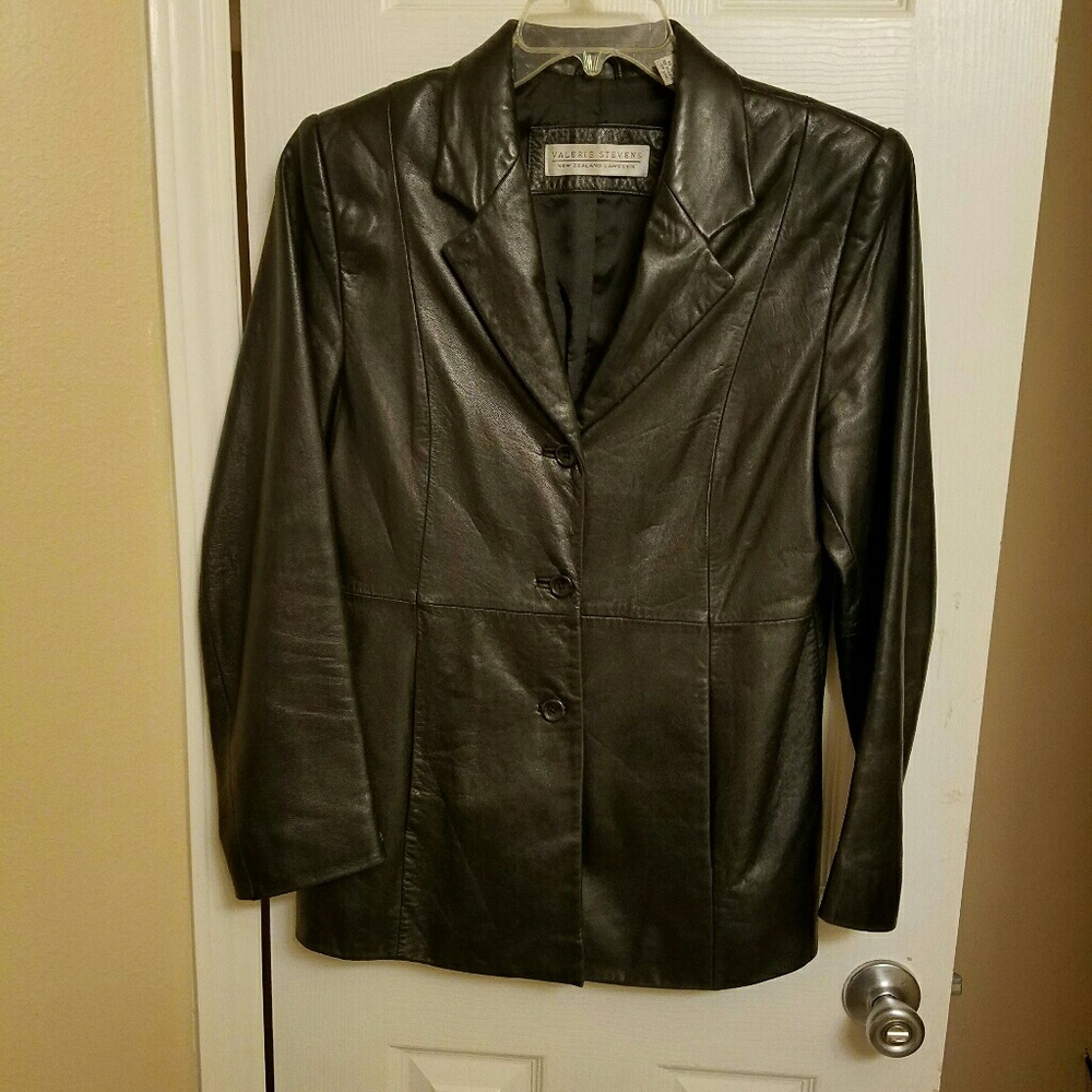☇Sale☇ Soft Black Genuine Leather Jacket