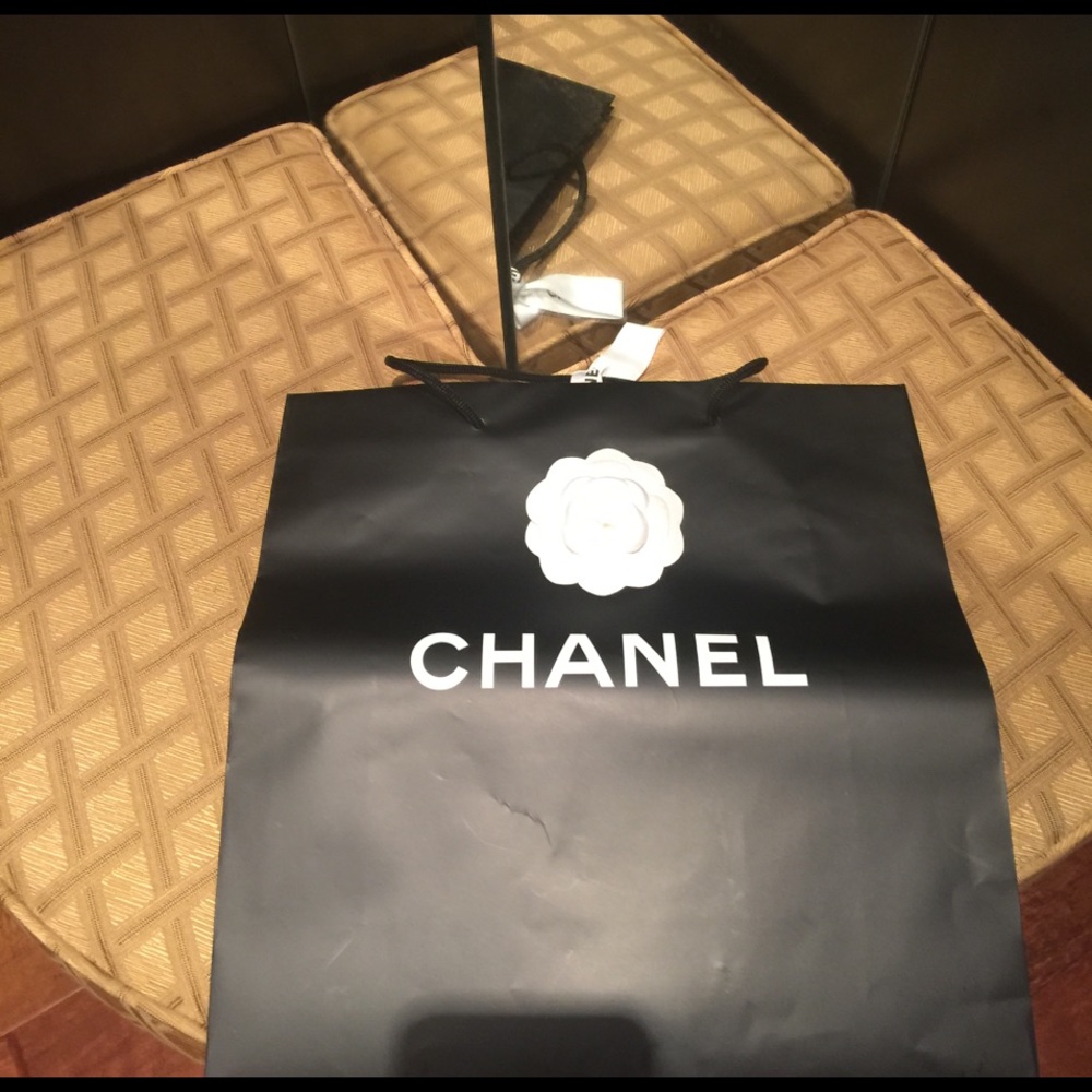 Chanel shopping bag.