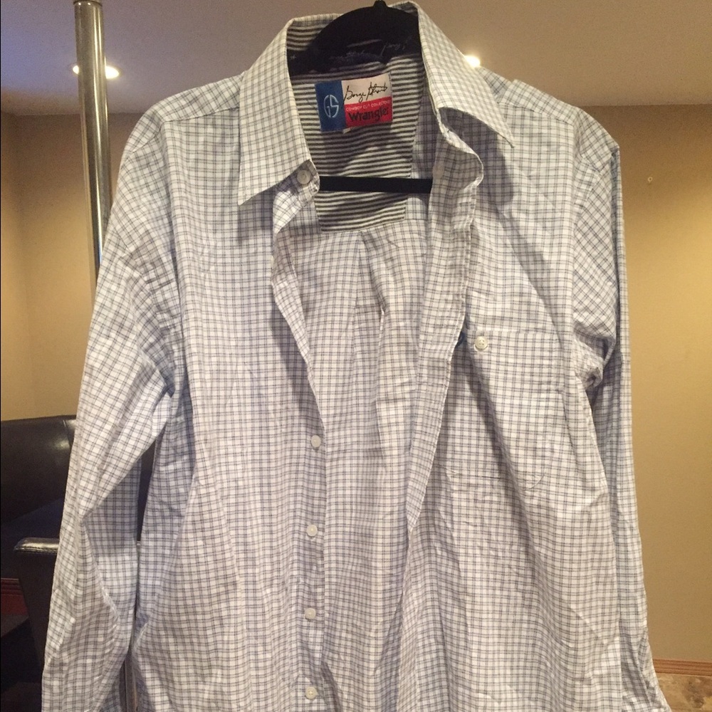 Men's Wrangler George Strait Button Up Dress shirt