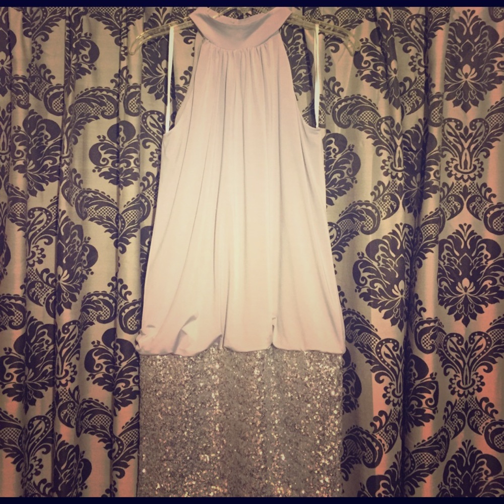 Halter Sequence Dress