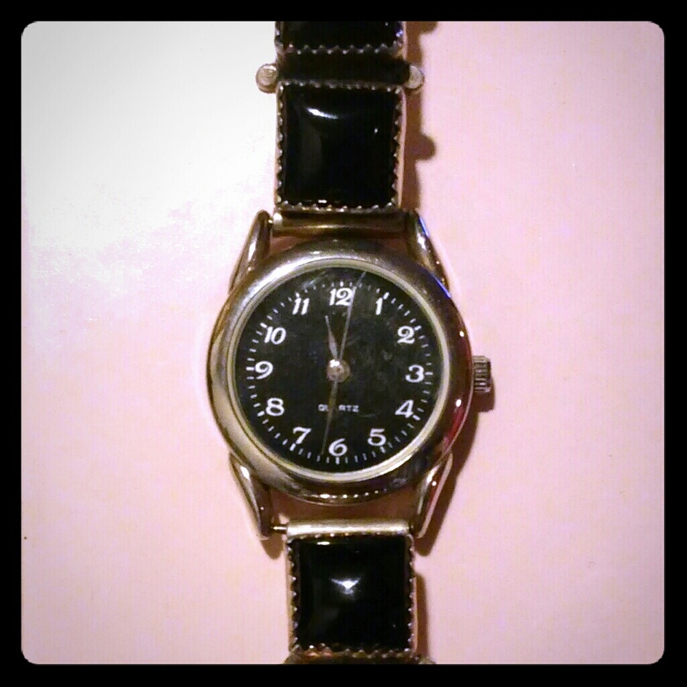 Authentic Navajo Sterling Bracelet Watch