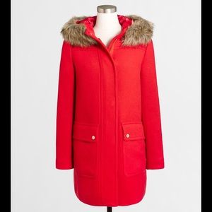 Sale‼️NWT❣ J. Crew wool parka w/ hood. BRAND NEW!!