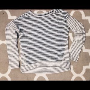 Crew Neck Striped Swearshirt