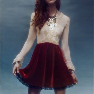 Free People Velvet Victorian Dress
