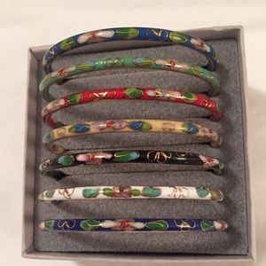 Cloisonné Bangle Bracelets