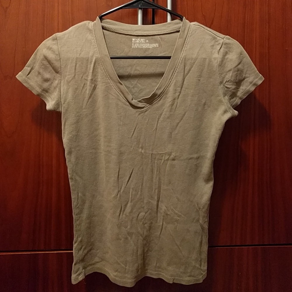 FREE -  Mossimo beige taupe short sleeve