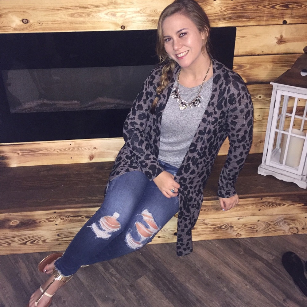 Leopard Print Cardigan