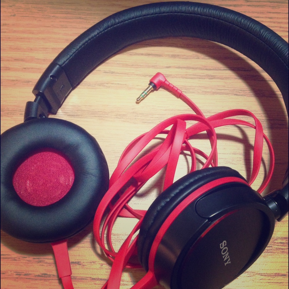 Sony Red Headphones