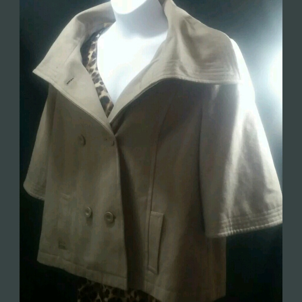 Old Navy Wool Jacket Coat S Xxl 2xl 3/4 sleeve bei