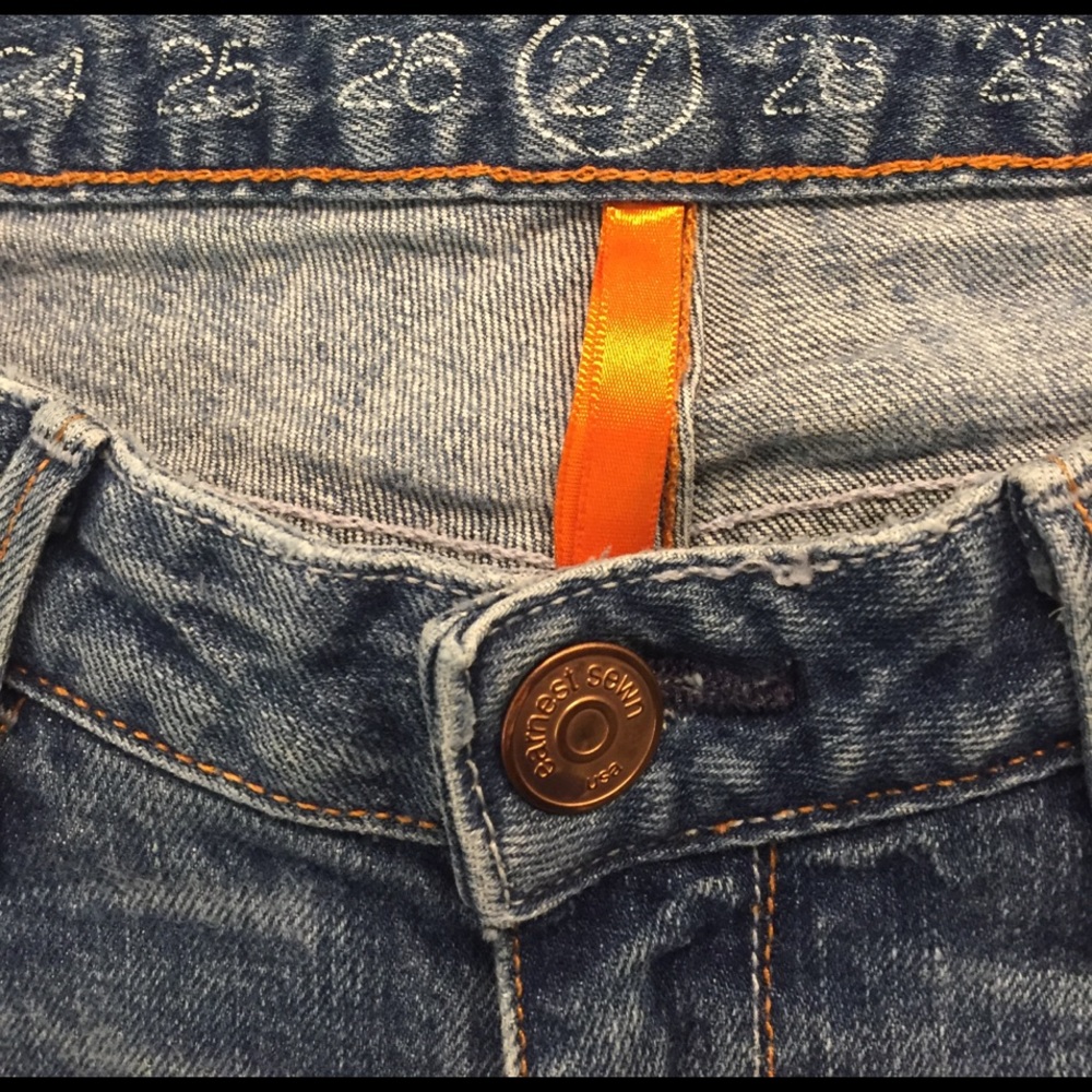 Vintage Earnest Sewn Jeans, milk blue stretch - size 27