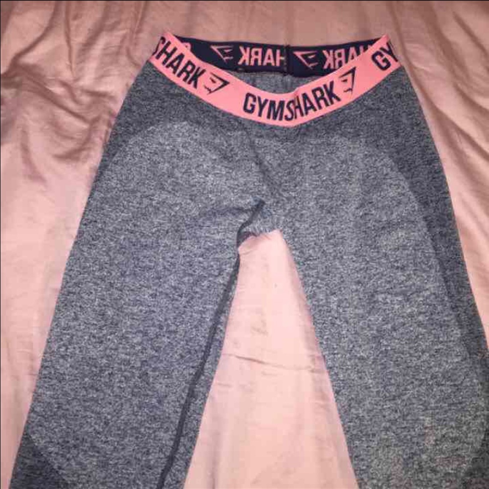 ISO GYMSHARK FLEX LEGGINGS PINK BAND