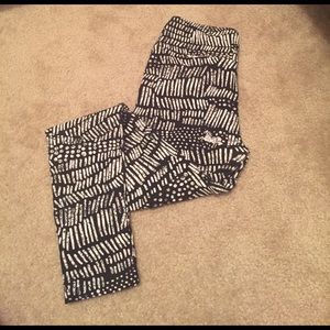 LuLaRoe OS Black & White Secret Unicorn Leggings