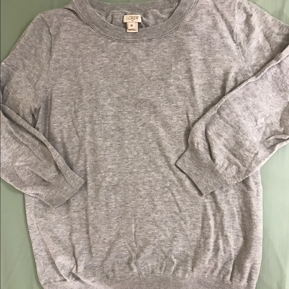 J. Crew Grey Long Sleeve Top