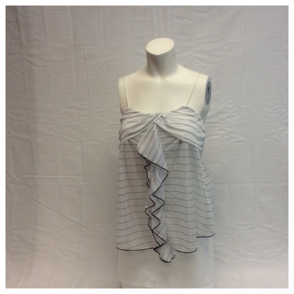 DREA MY MINX Ladies Striped Sheer Top - Picture 1 of 4