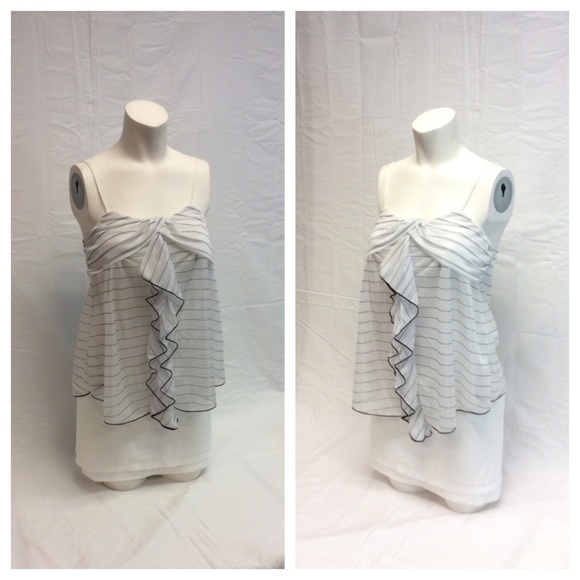 DREA MY MINX Ladies Striped Sheer Top - Picture 3 of 4