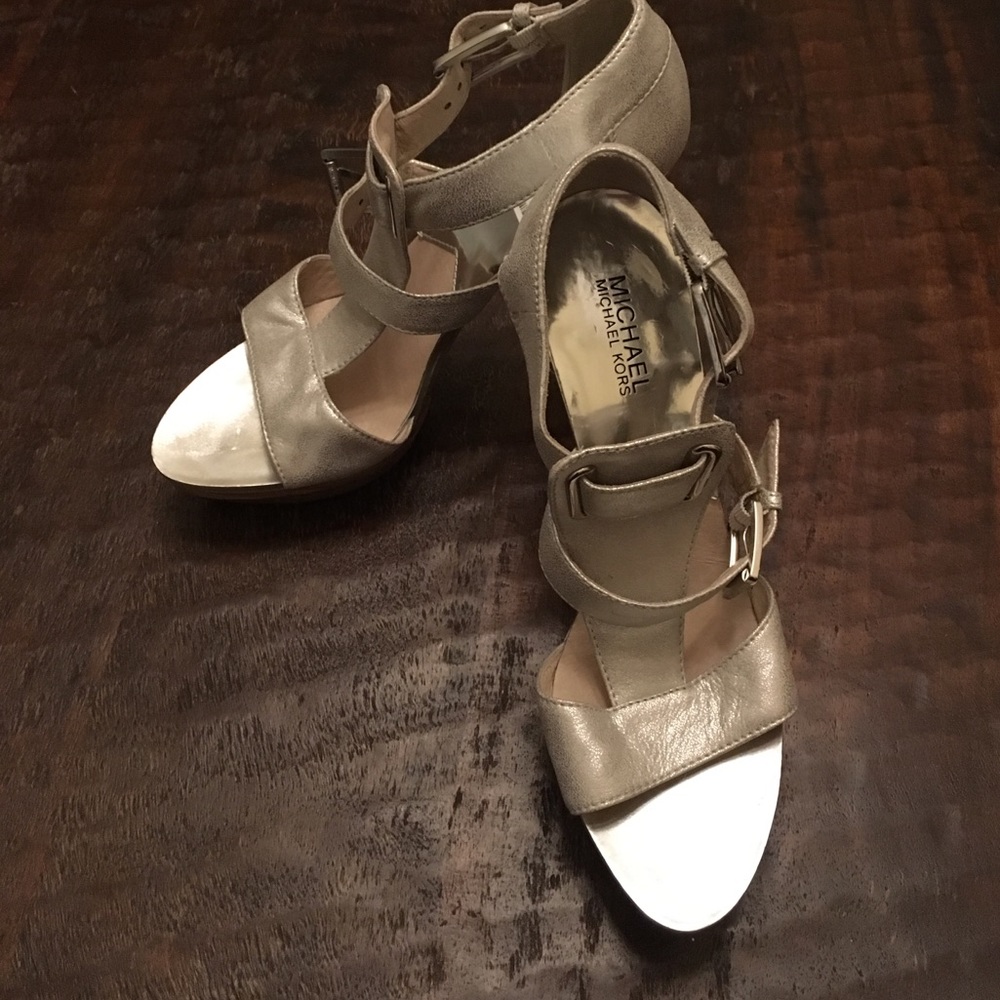 Metallic Michael Kors Heels