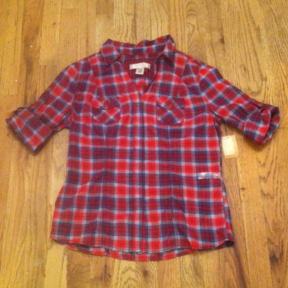 Arizona Plaid Top