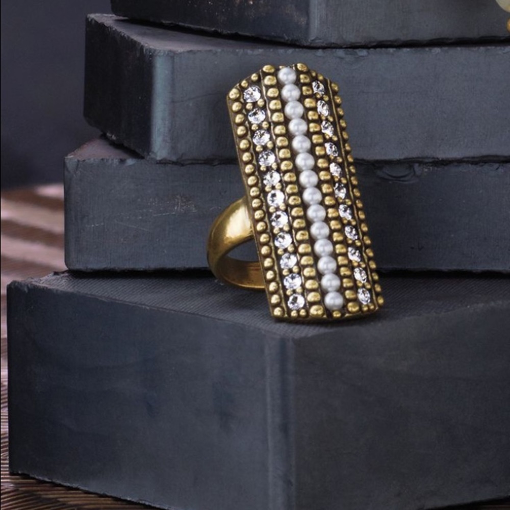 Silpada Pearls Night Out Ring NWT