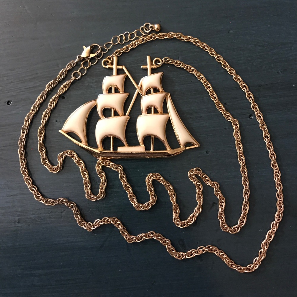 Nautical ship necklace