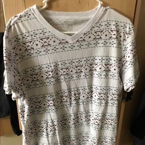 Shirt with designs & stripes