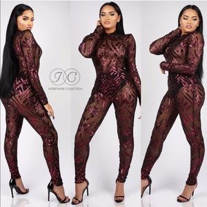 "Above Average Sequin Jumpsuit" 💅🏾