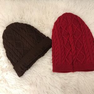 Cable Knit Long Beanie