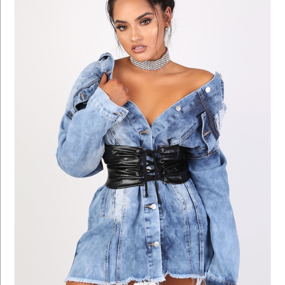 "Bad Gal Vibes Denim Dress/ Jacket" 😝