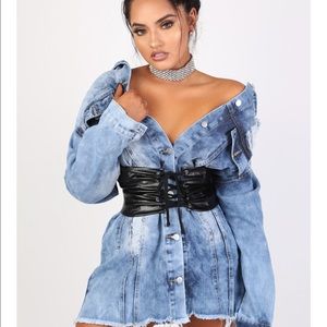 "Bad Gal Vibes Denim Dress/ Jacket" 😝