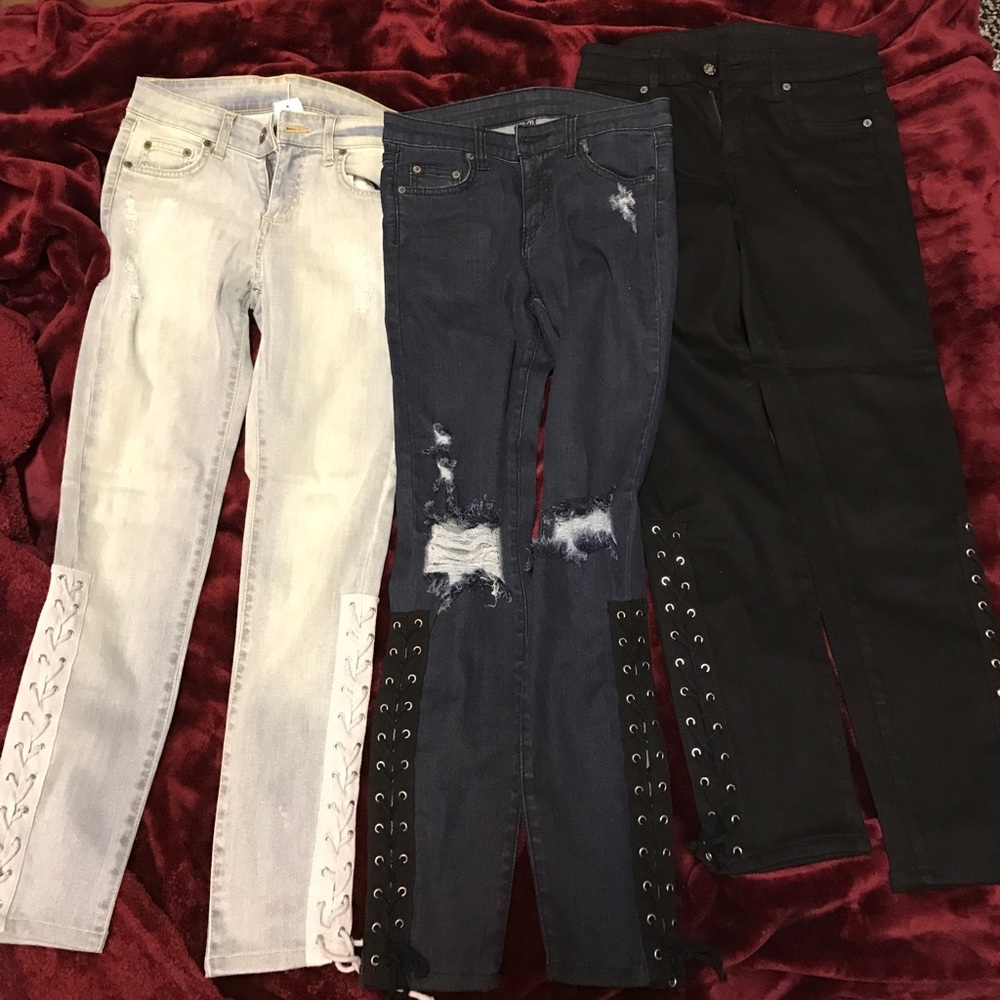 LF Carmar Side Lace Up Jeans