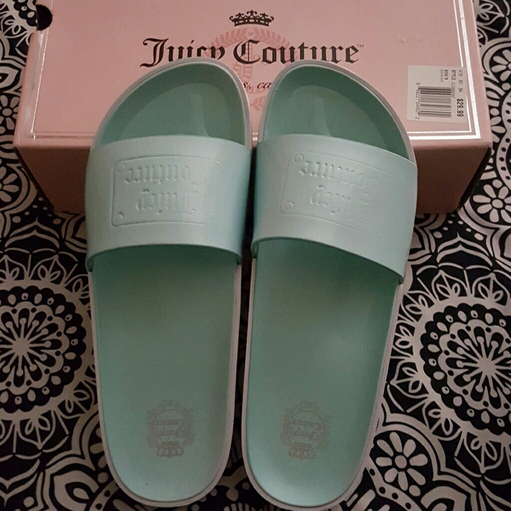 Juicy Couture Mint Slides