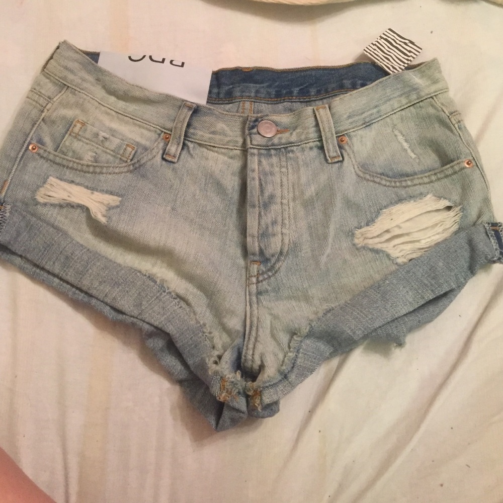 Denim shorts