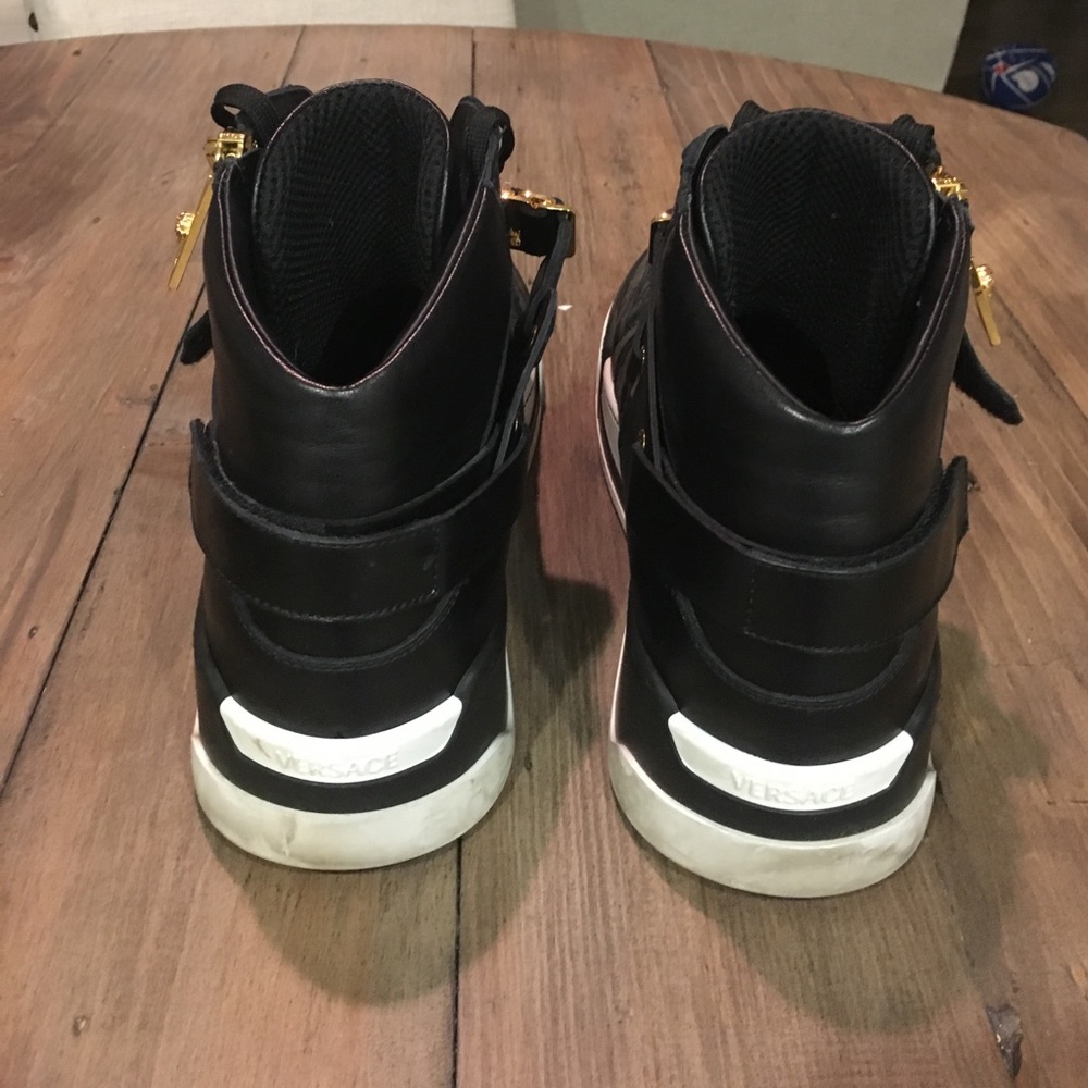 Versace Black and Gold High Tops 12 - Picture 5 of 7