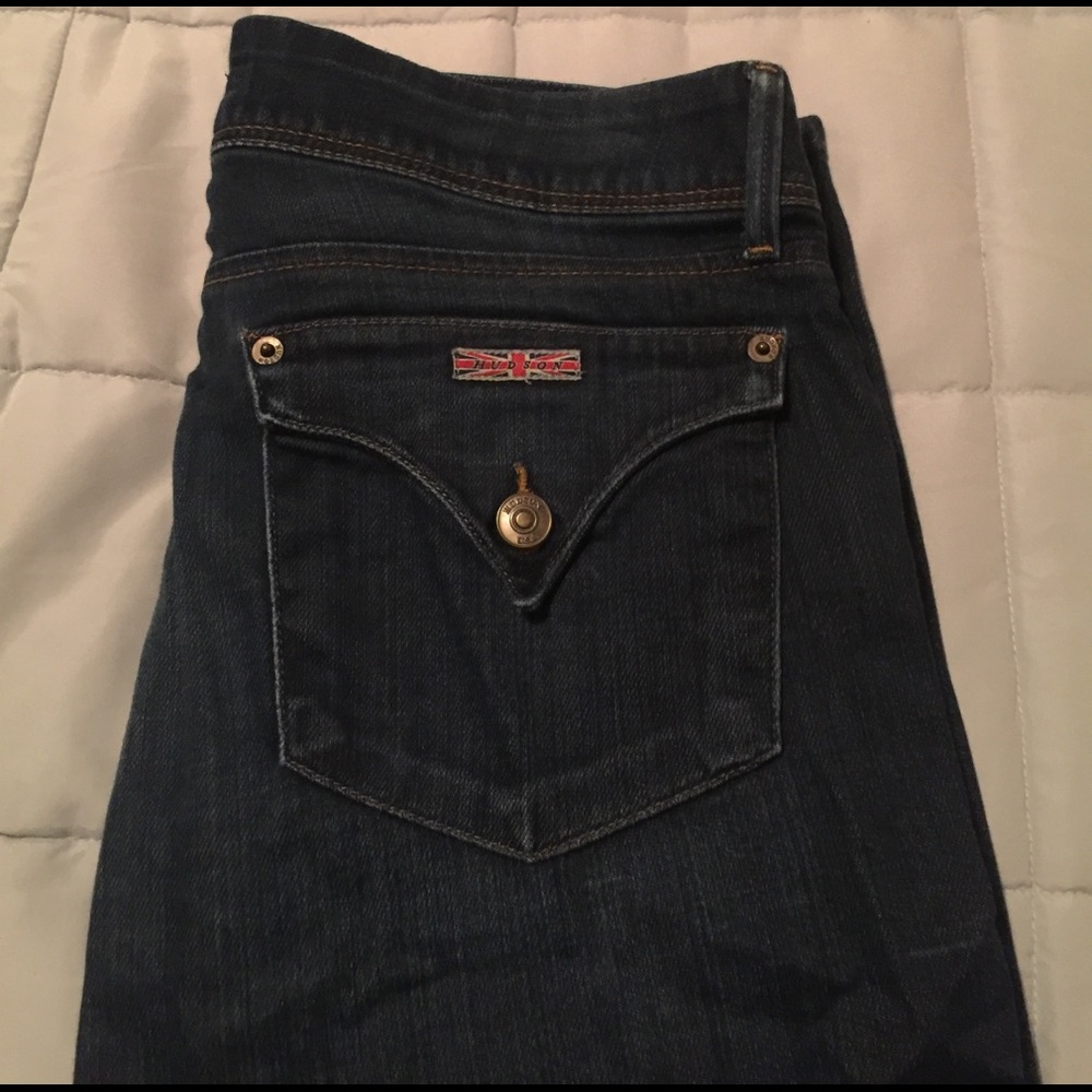 Hudson skinny flap pockets jeans