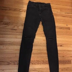 Black, Ripped, Joe's Skinny Jeans