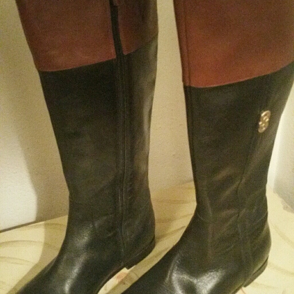 Women's leather riding boots by Cole haan