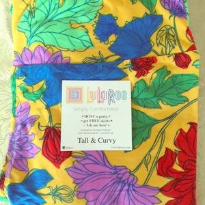Lularoe bright floral leggings TC