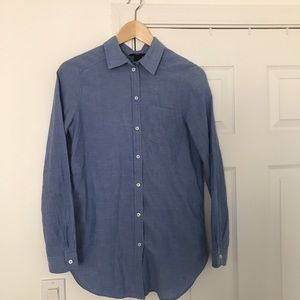 H&M blue button down with collar