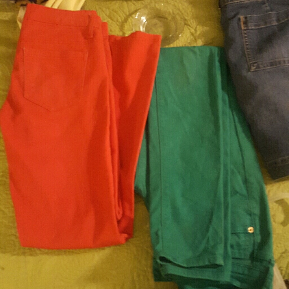 Two pairs of skinny stretch jeans