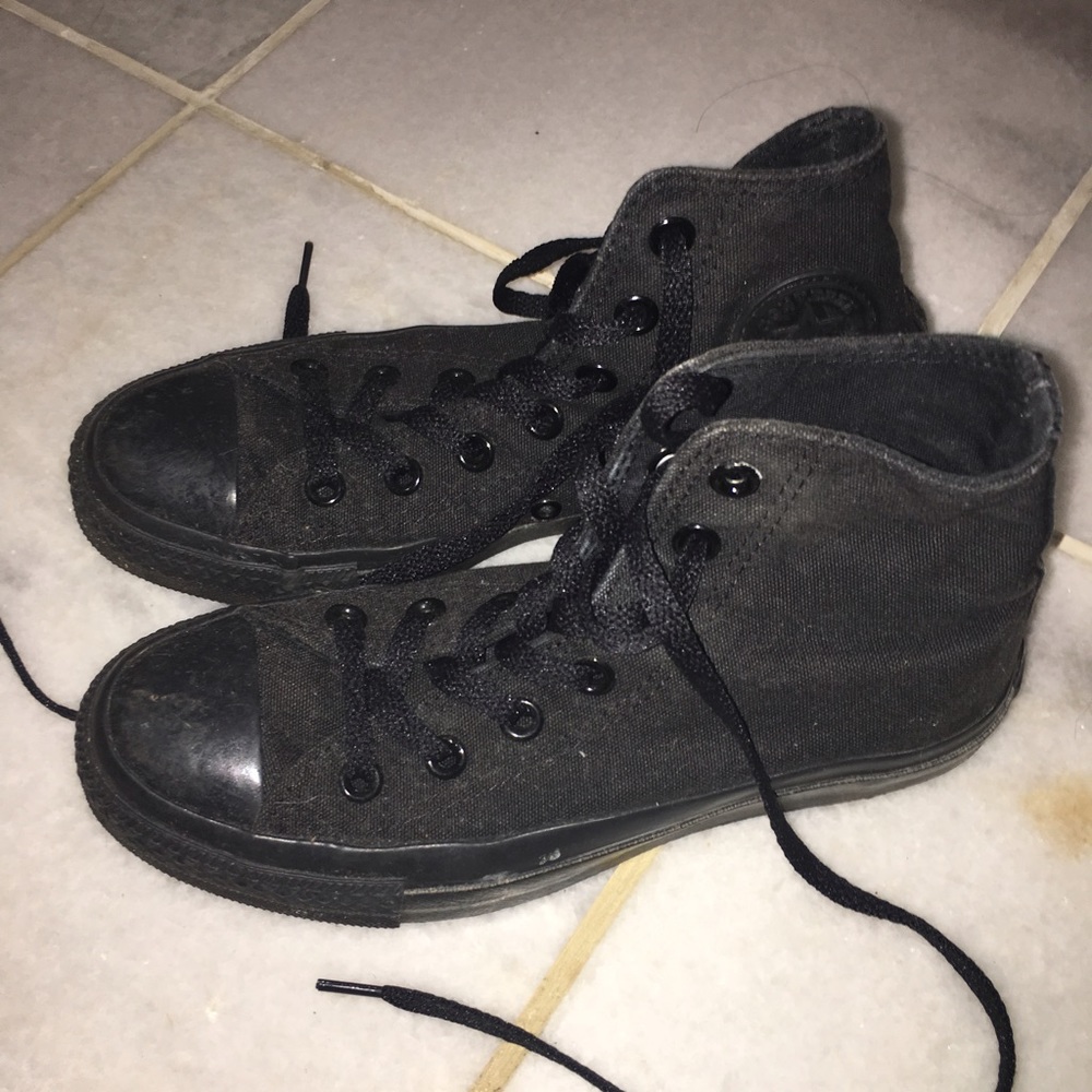 Black Converse High tops