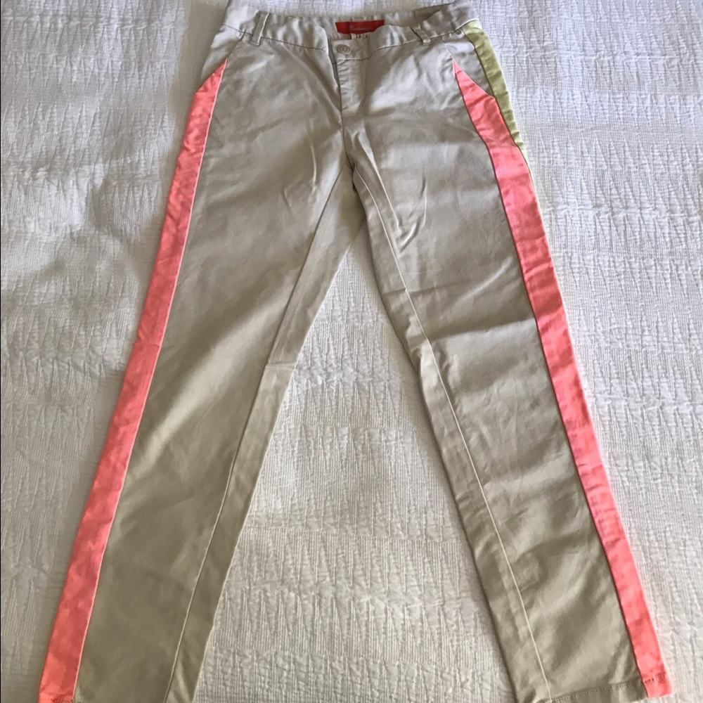 Anthro Cartonnier Charlie Tuxedo Stripe Pants