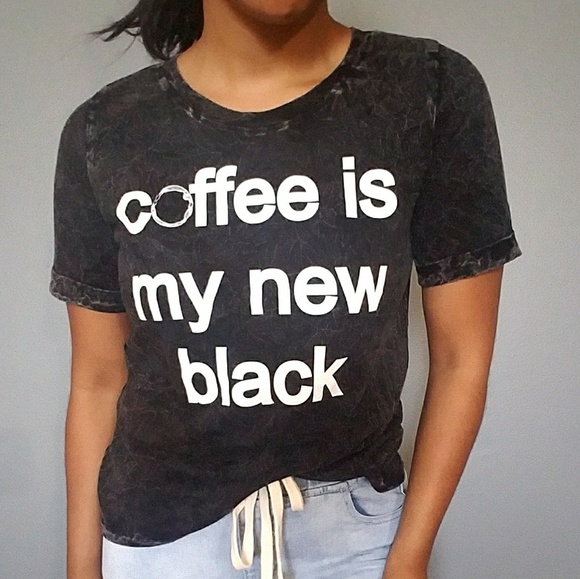 BLACK ACID WASH LOGO TEE - Picture 2 of 3