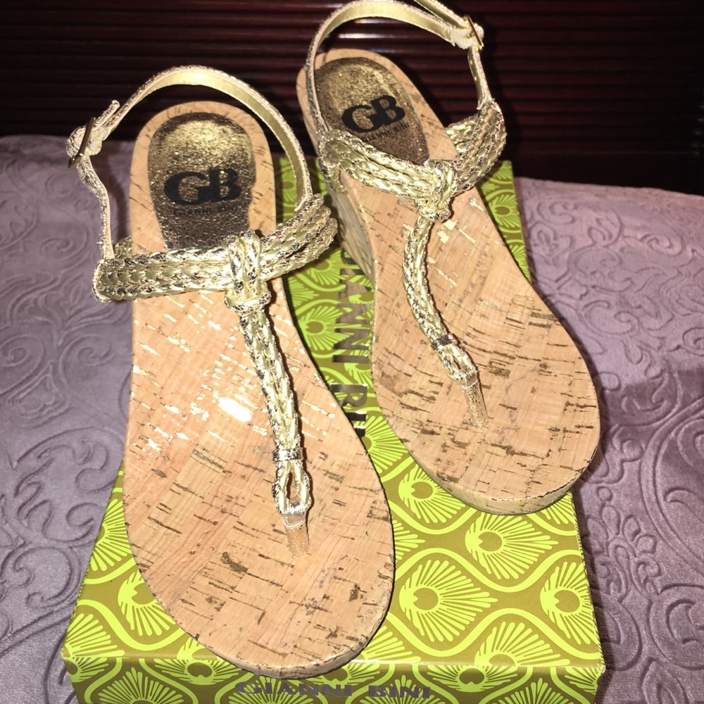 Gianni Bini Gold Rope Wedges!