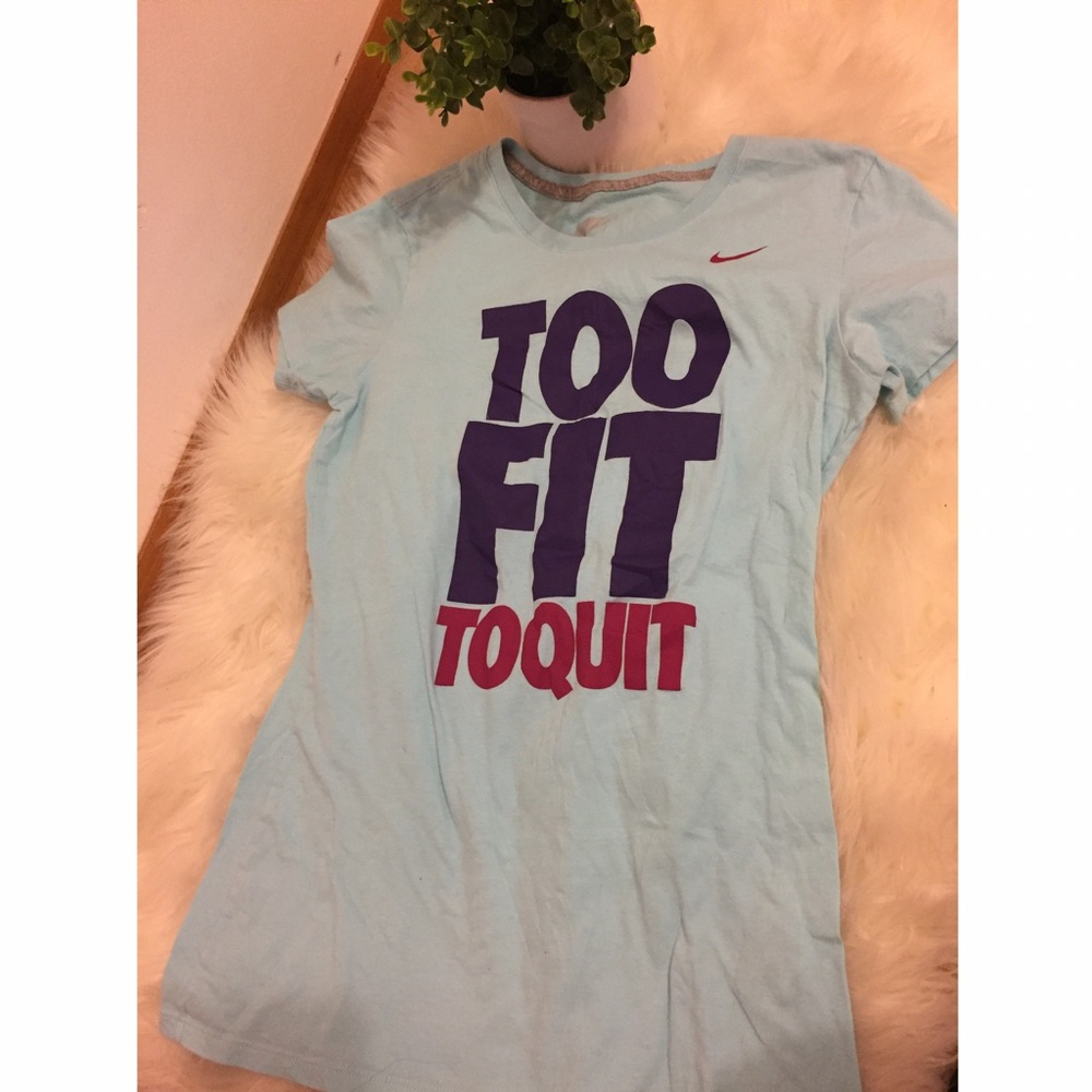 Light blue Nike shirt !