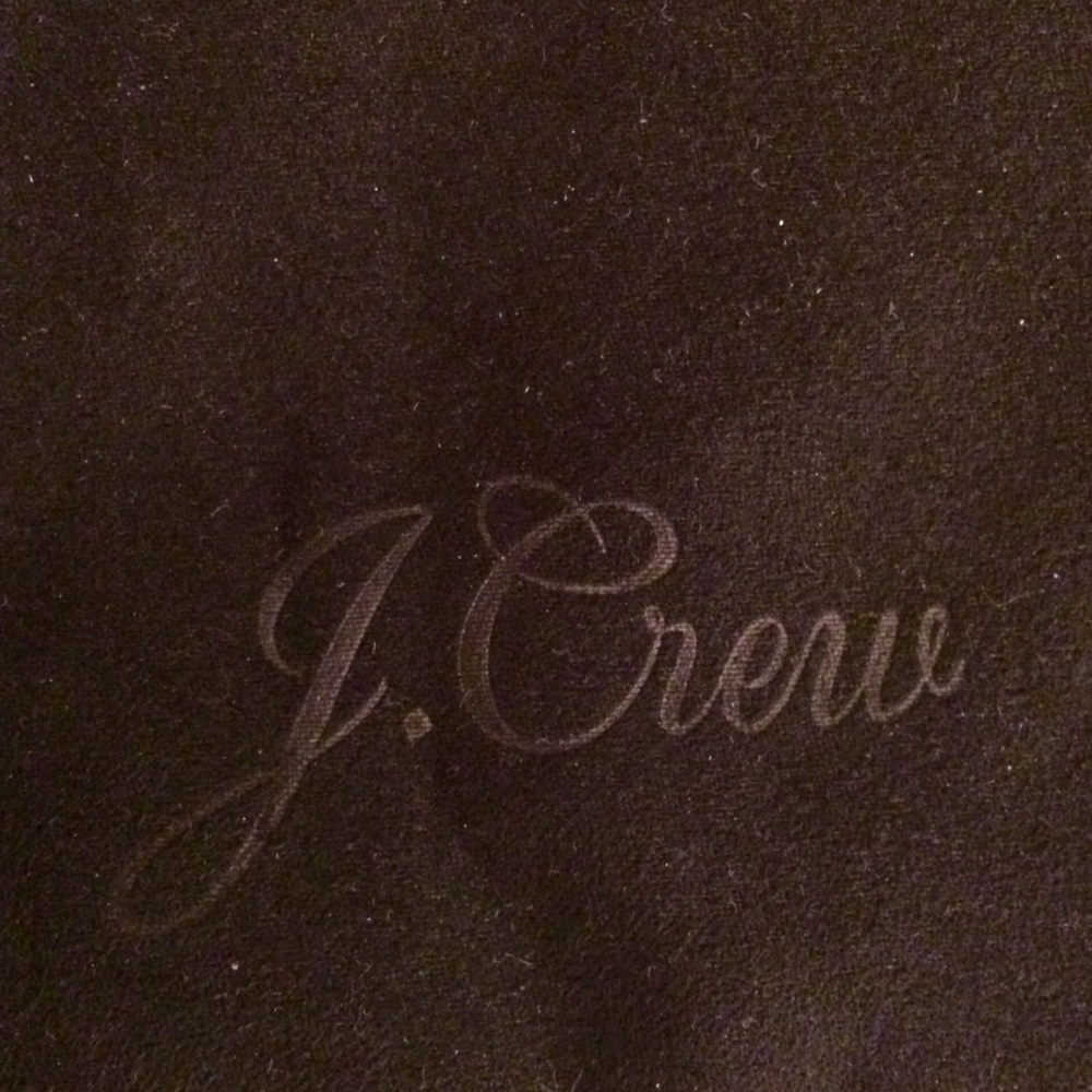 J Crew Black Velvet Dustbag size 8"x6"-gently used