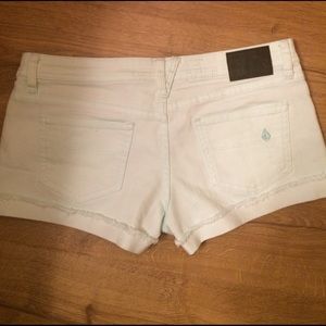 Volcom mint blue size 7 jean shorts