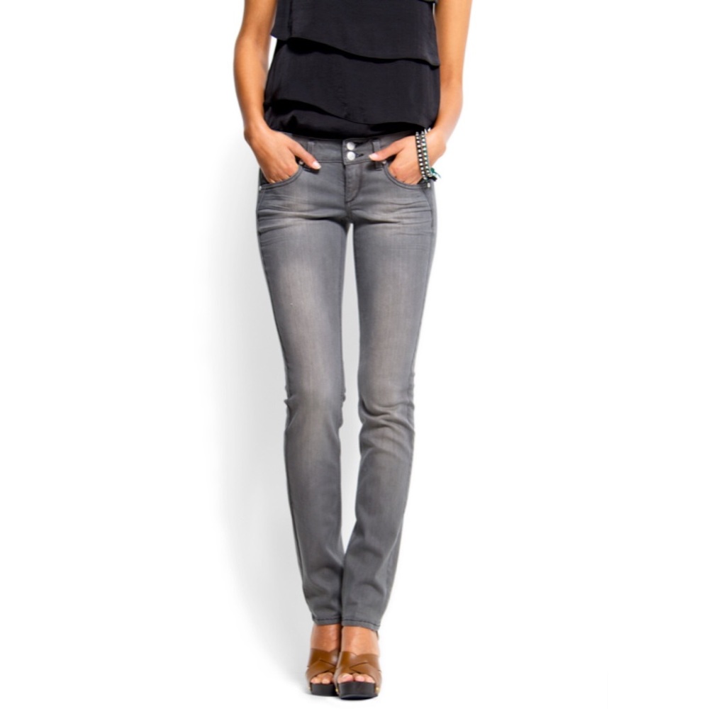 Mango Jeans - Gray Slim-fit Jeans