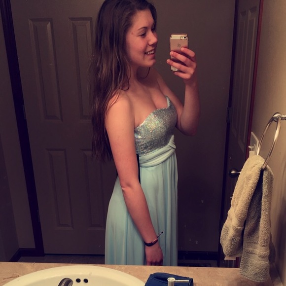 strapless prom dress - Picture 1 of 7